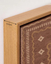 Alhamdulillah Canvas in Solid Pine Floating Frame