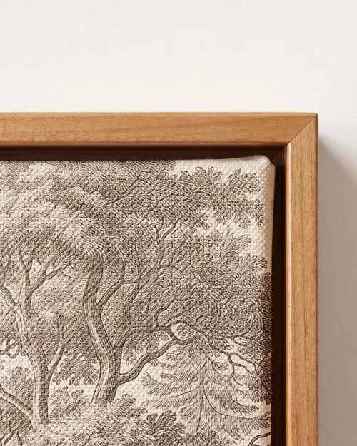 Classic Canopy Canvas in Solid Pine Floating Frame