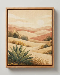 Desert Dunes Canvas Print | Pine Floating Frame | Wall Art