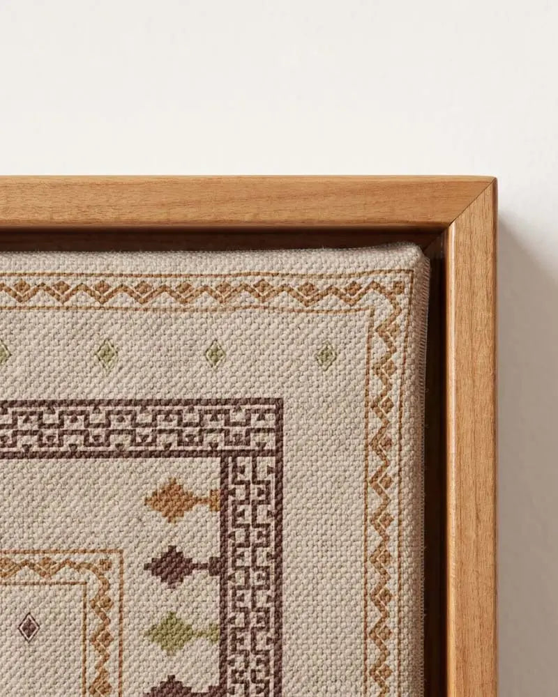 Linear Harmony Canvas in Solid Pine Floating Frame
