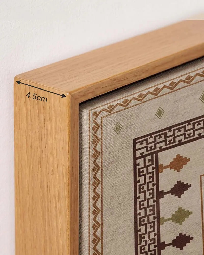Linear Harmony Canvas in Solid Pine Floating Frame
