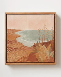 River Valley Canvas Print  Pine | Floating Frame | Wall Art