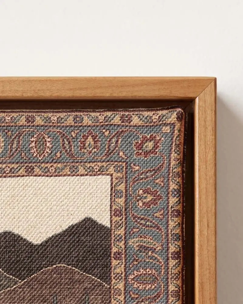 Symmetrical Wilds Canvas in Solid Pine Floating Frame