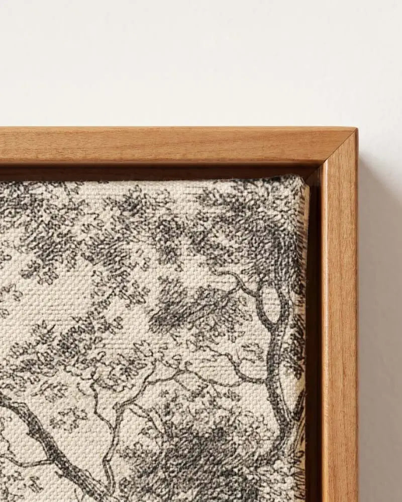 The Quiet Valley Canvas in Solid Pine Floating Frame