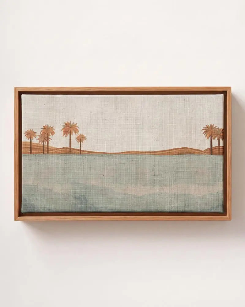 Tropical Waters Canvas Print | Pine Floating Frame | Wall Art
