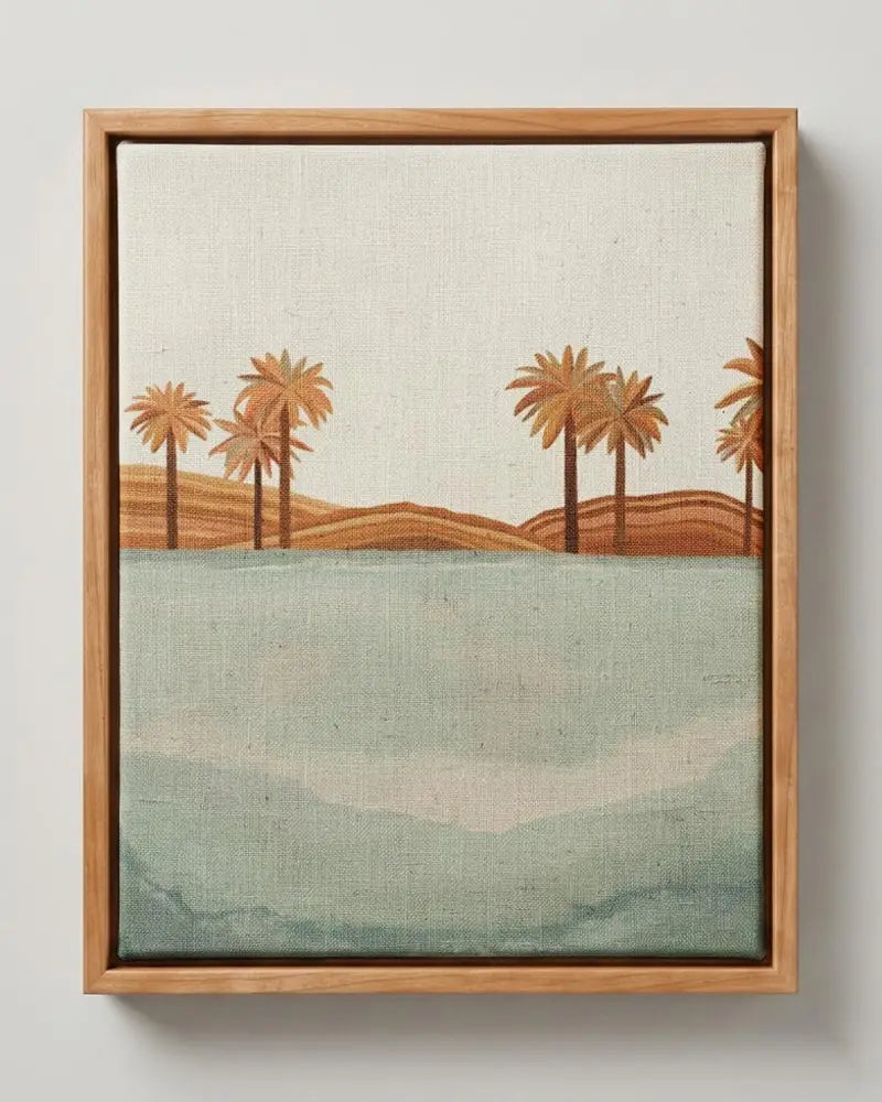 Tropical Waters Canvas Print | Pine Floating Frame | Wall Art