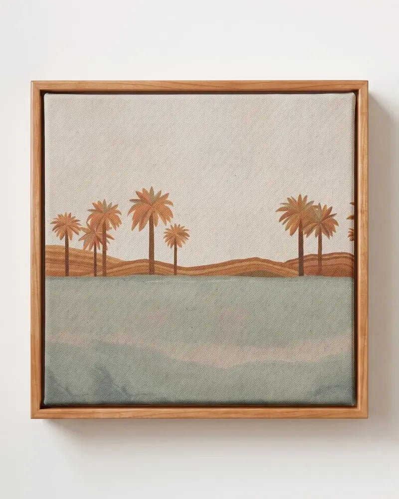 Tropical Waters Canvas Print | Pine Floating Frame | Wall Art