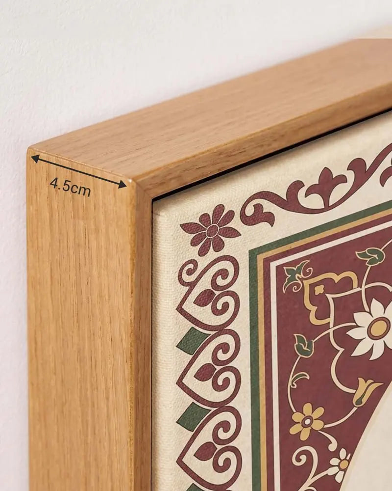 Tawakal Canvas in Solid Pine Floating Frame